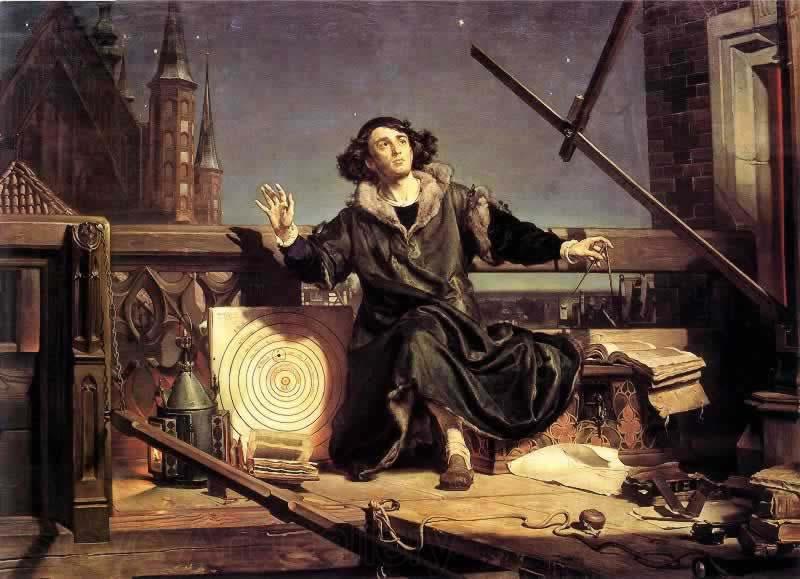 Jan Matejko Copernicus, in Conversation with God Norge oil painting art